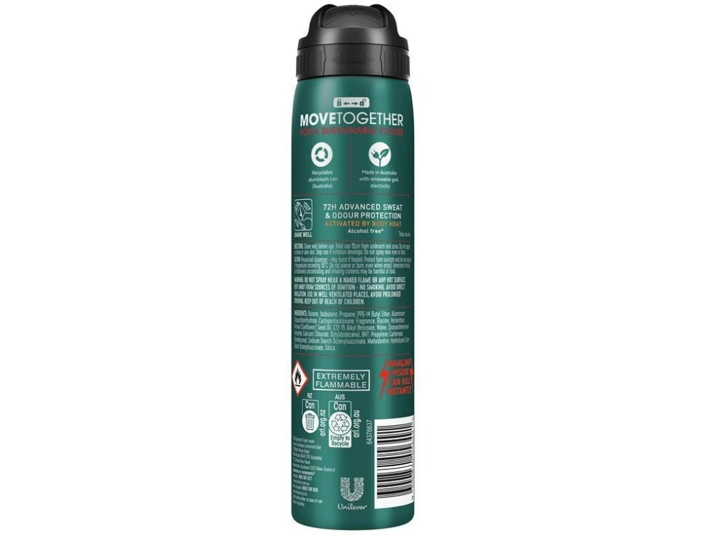 2x Rexona Men Sport Antiperspirant Spray – 72H Protection, 220ml Each