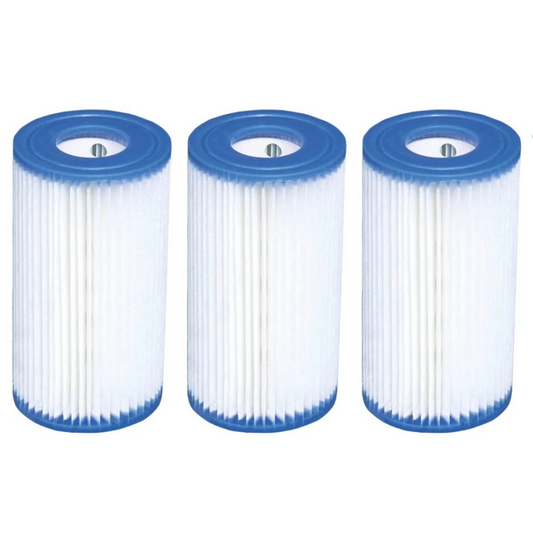 Intex Type A Pool Filter Pump Cleaner Cartridge Replacement, 3 Pack