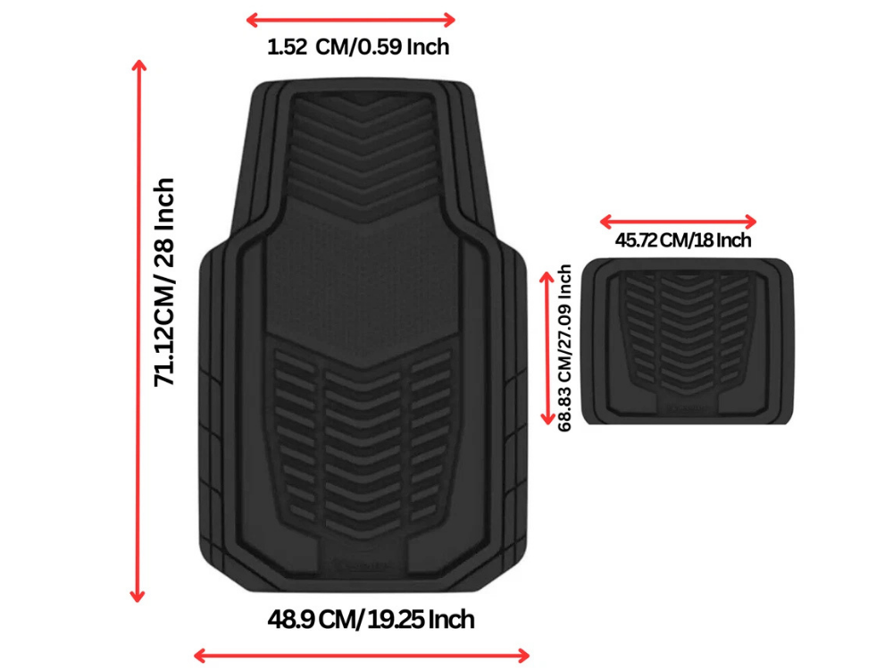 Michelin 4pc Universal Car Floor Mat Set