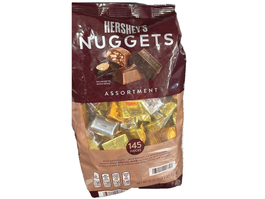 Hershey's Nuggets Assortment Milk Chocolate Creamy Candy Party 1.47kg 145pcs