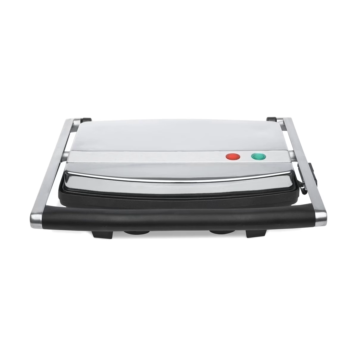 Anko 4 Slice Sandwich Press Stainless Steel Non-Stick Flat Plate Jaffle Maker