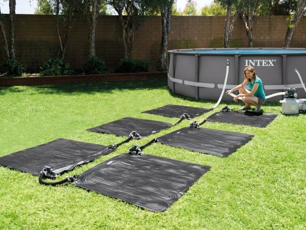 2x Intex Solar Heater Mat 120cm – Pool Pump Warmer for Above Ground Pools