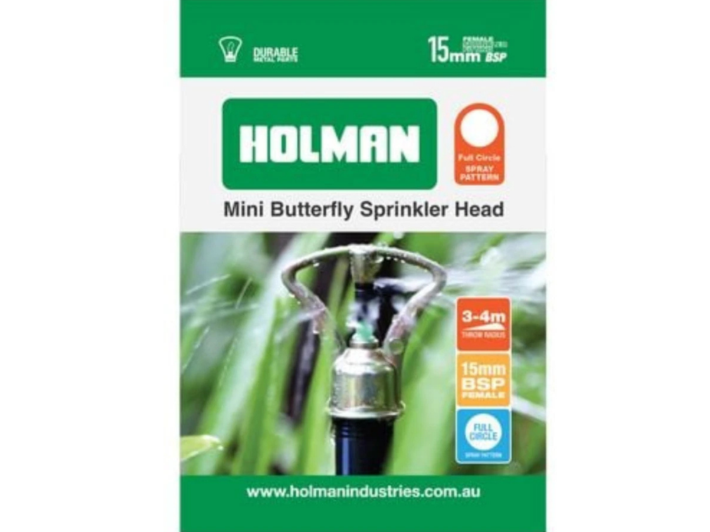 Holman Butterfly Sprinkler Heads – Plastic Lawn & Garden Hose-End Spinners
