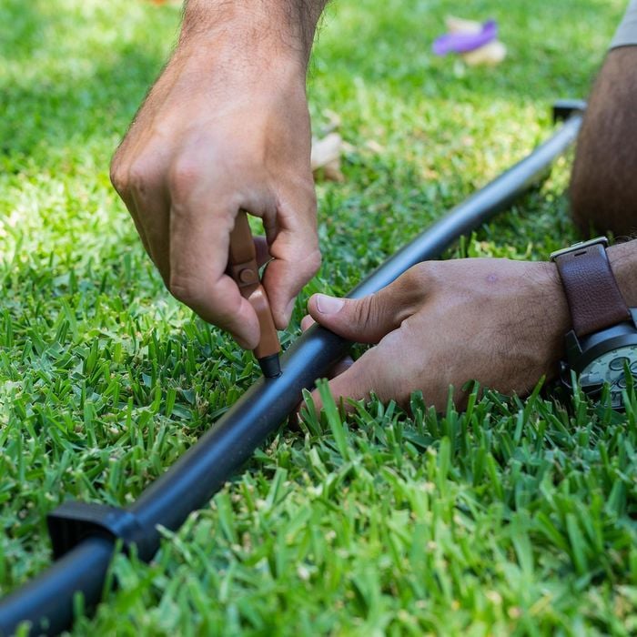 K-Rain 13mm x 50m Black Poly Pipe Irrigation Garden Watering Tube