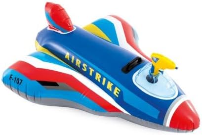 INTEX Jet Fighter Ride-On Pool Float 57531NK Inflatable Water Gun Plane 117cm