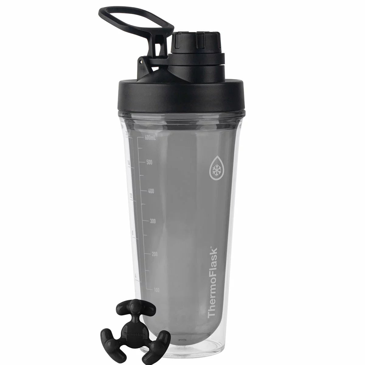 Thermoflask Tritan Shaker Spout Lid With Agitator 710ml 2 Pack Black/White