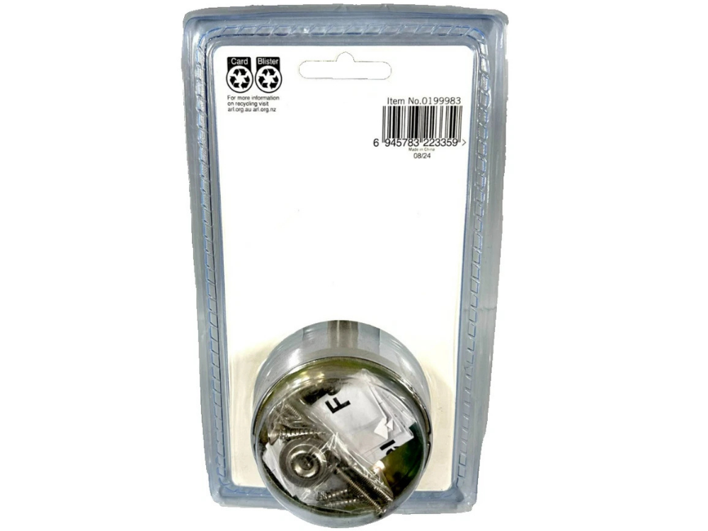 Ikonic Fellino Door Knob & Lever Set – Dummy, Brushed Nickel