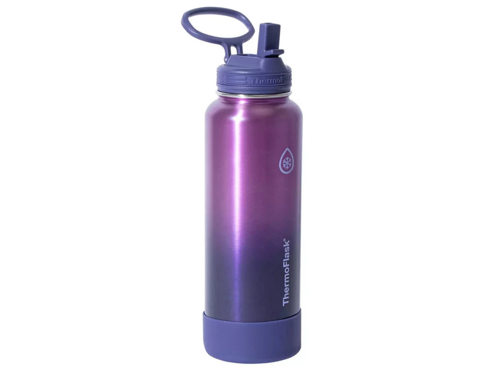 2x ThermoFlask Insulated Stainless Steel Water Bottles – 1.2L Double Wall