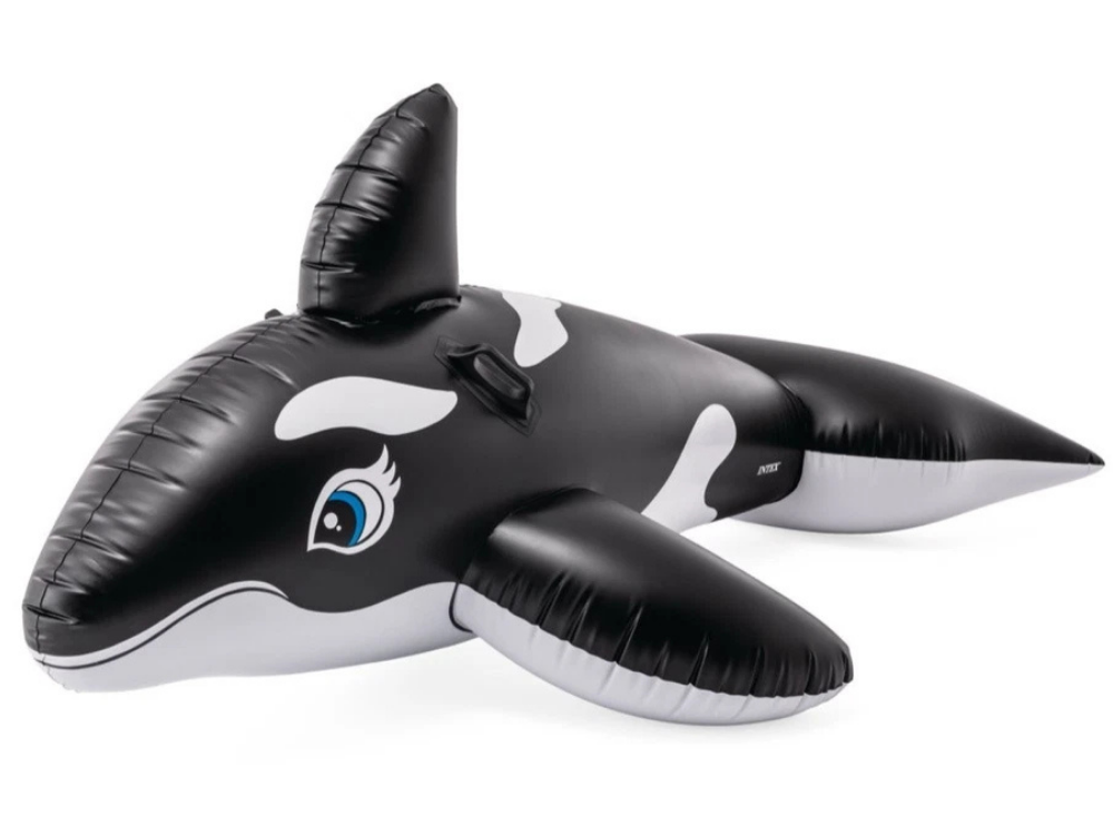 Intex Inflatable Whale Ride-On Float – Pool Water Lounge Toy for Kids 3+
