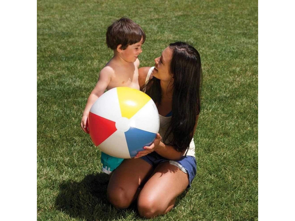 Intex Inflatable Beach Pool Ball Glossy Vinyl Swimming Toy