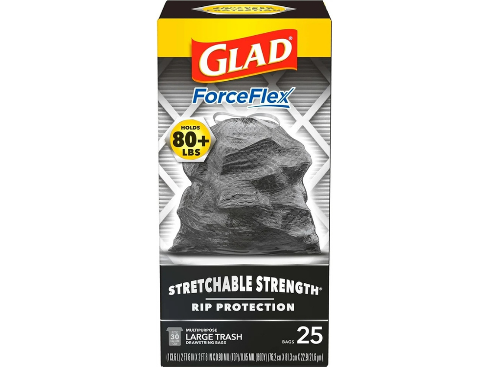 Glad ForceFlex Large Heavy Duty Trash Bags – Pack of 25