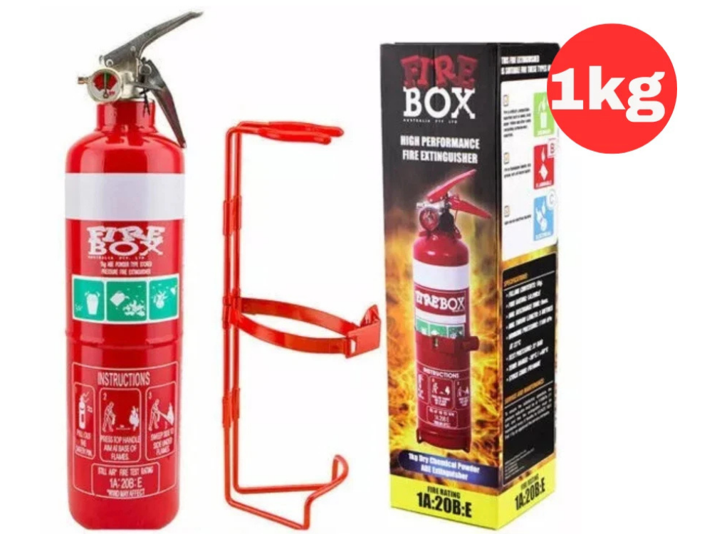 Firebox 1kg ABE Dry Powder Fire Extinguisher with Bracket