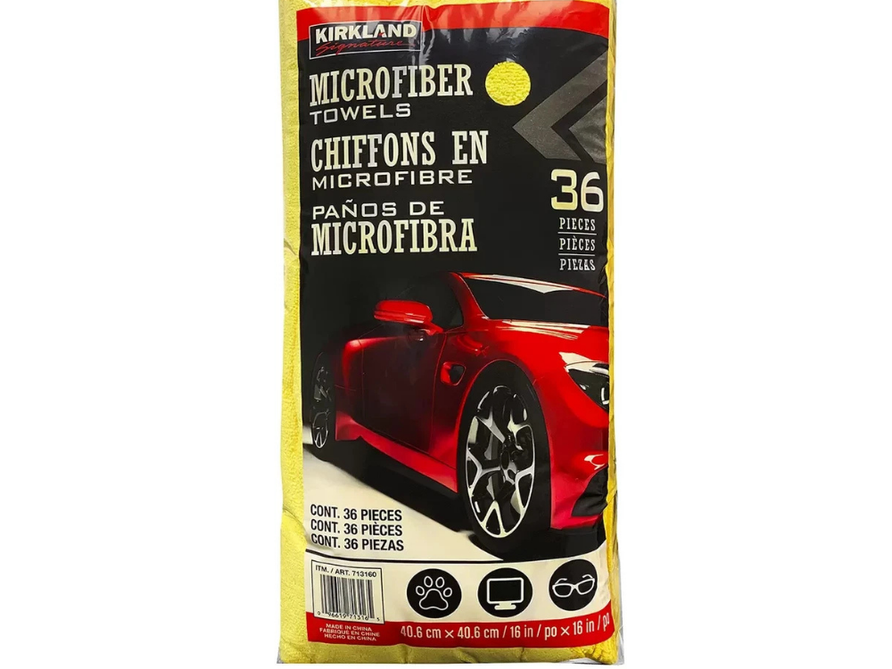 Kirkland Plush Microfiber Car Towels 72-Pack – 40x40cm
