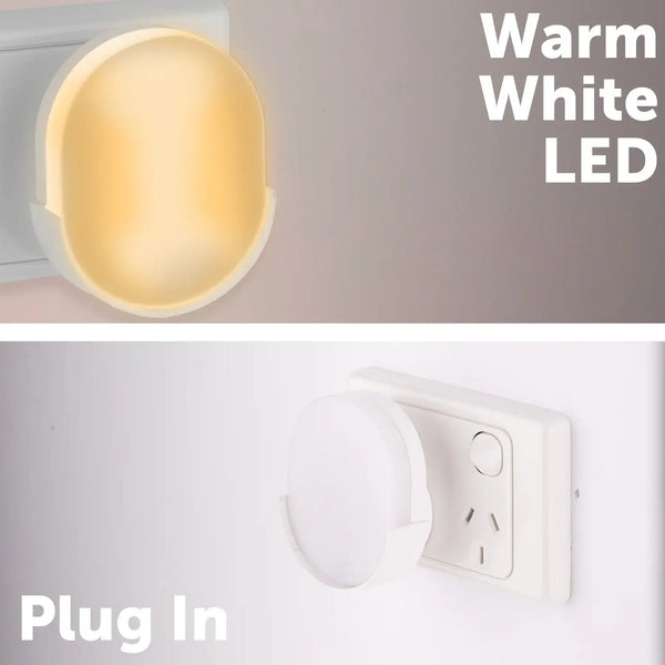 Arlec Round Night Light with Dusk To Dawn Switch-on Sensor