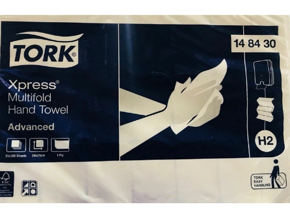 Tork Xpress Advance H2 Multifold Paper Towels – 185 Sheets Bulk