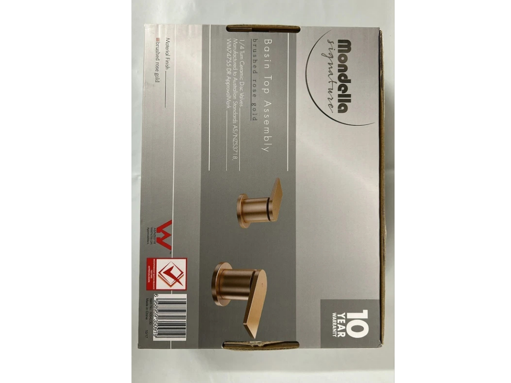 Mondella Signature Basin Mixer – Brushed Rose Gold