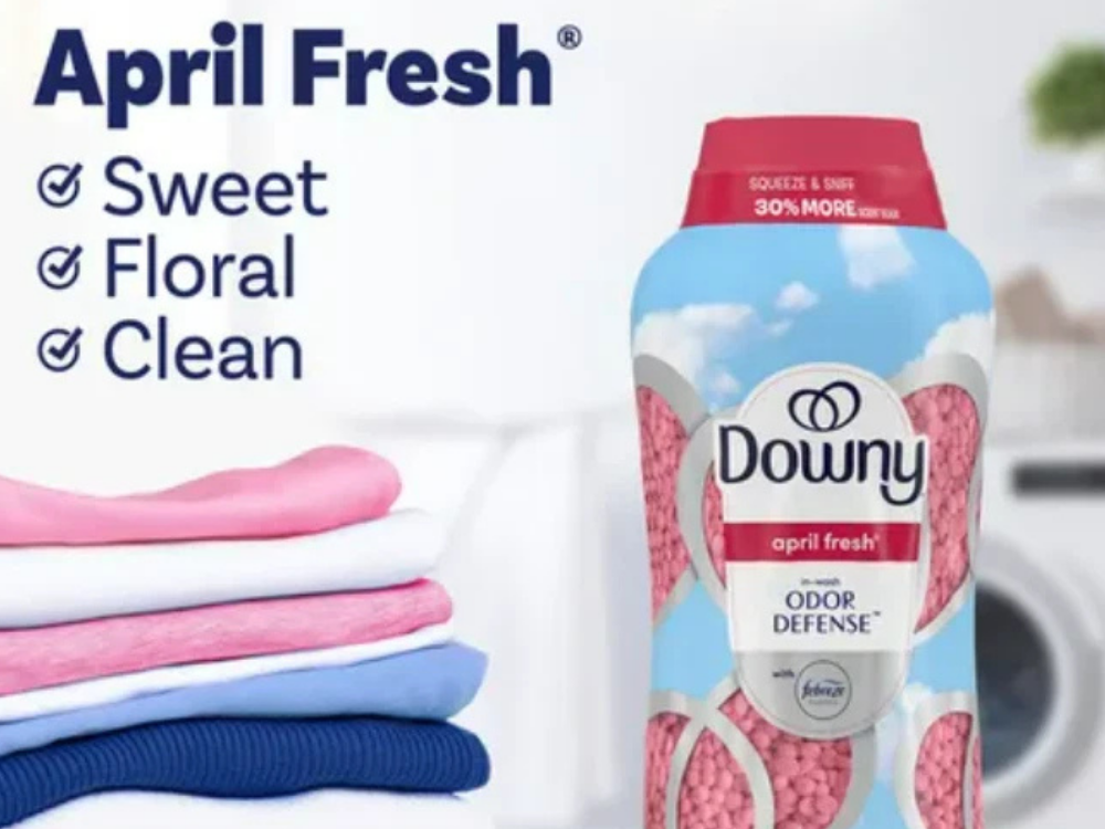 Downy Scent Beads – April Fresh Odor Defense, 1.13kg Fabric Softener
