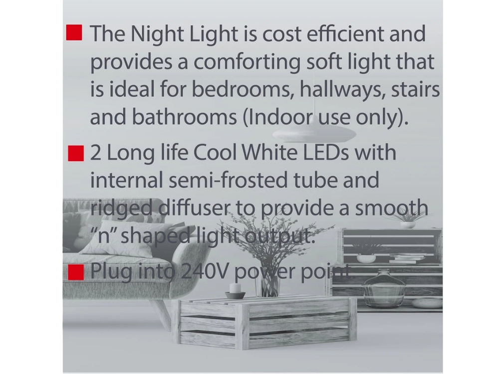 Arlec N-Shaped LED Dusk to Dawn Night Light