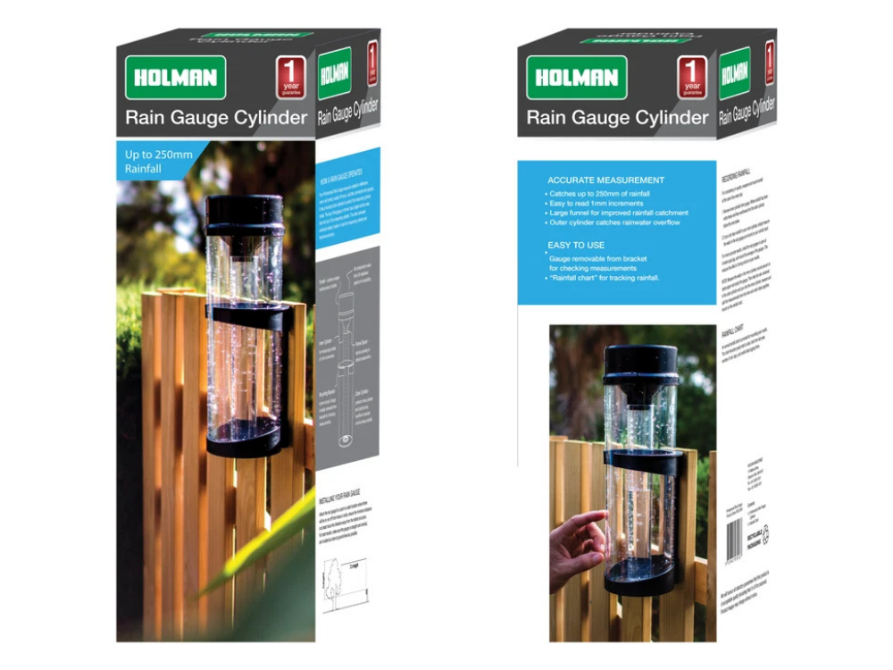 Holman Professional Rain Gauge – 250mm Capacity Rainfall Reader