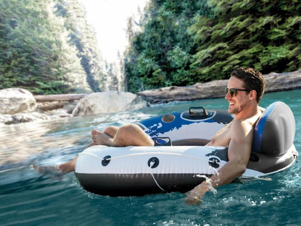 Intex Connect Inflatable River Run – 1 Person Floating Tube