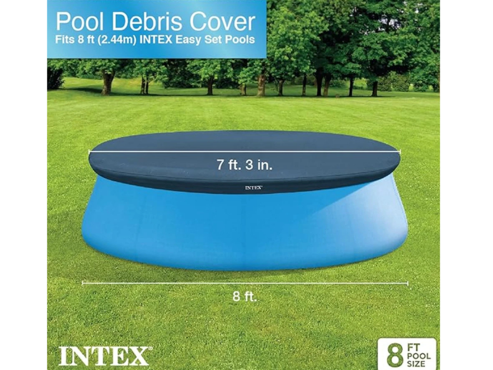 Intex 8ft Round Pool Protector – Outdoor Pool Cover