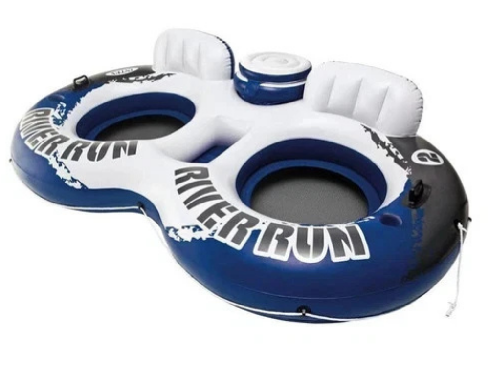 Intex River Run 2-Person Inflatable Lounge Float with Cooler