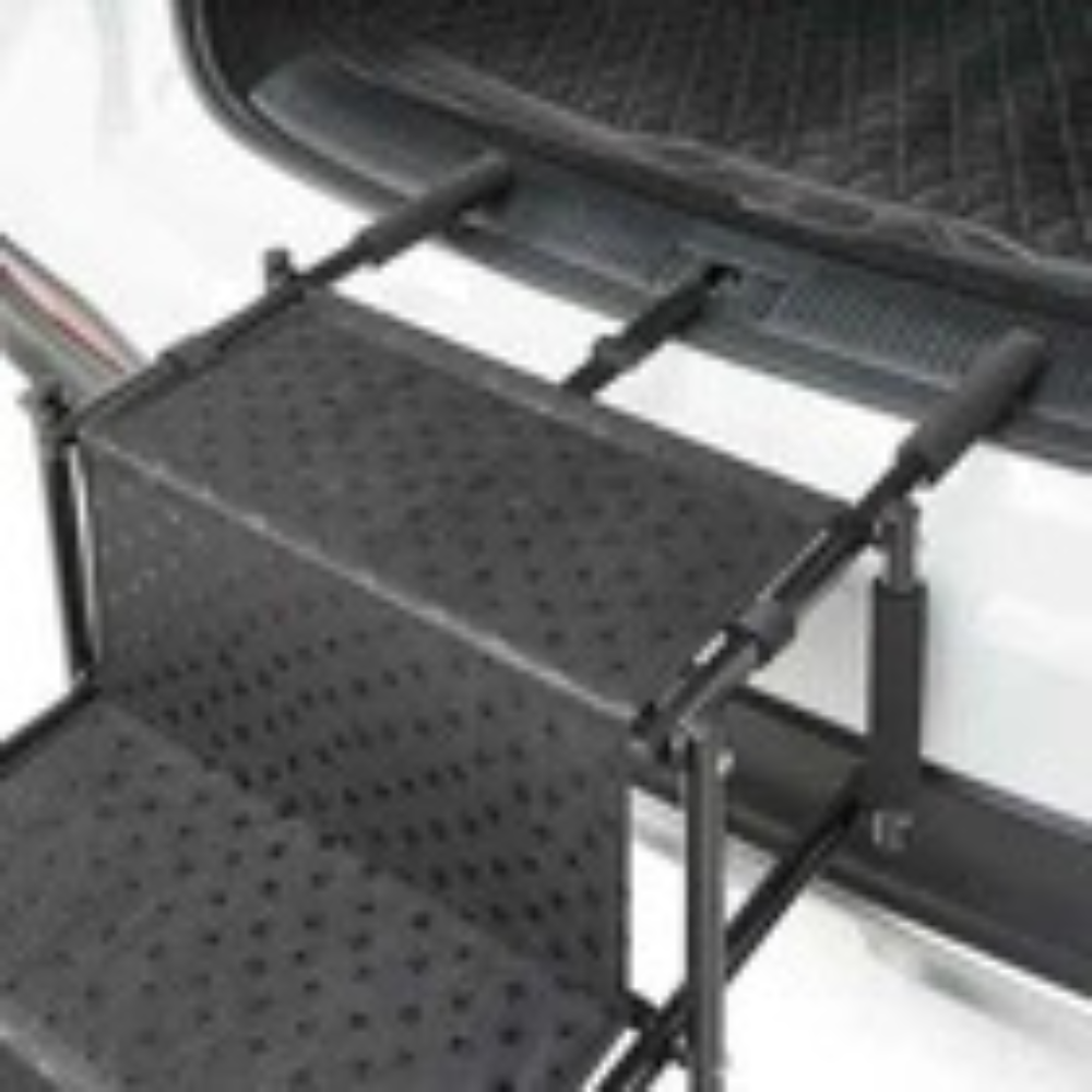 4 Steps Dog pet Ramp Car Ladder Adjustable Portable Height Folding Stairs