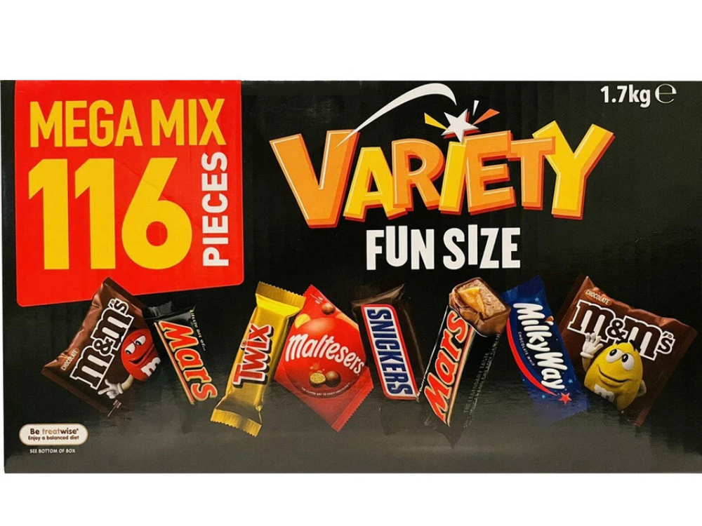 Mars & Cadbury Variety Mix – 226-Pack Jumbo Chocolate Wholesale, 110 Value