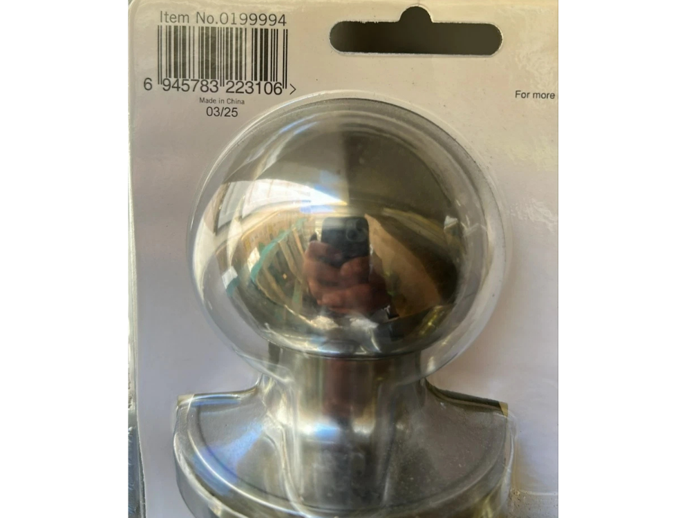 Ikonic Ruby Passage Door Handles – Bright Chrome Knob Set