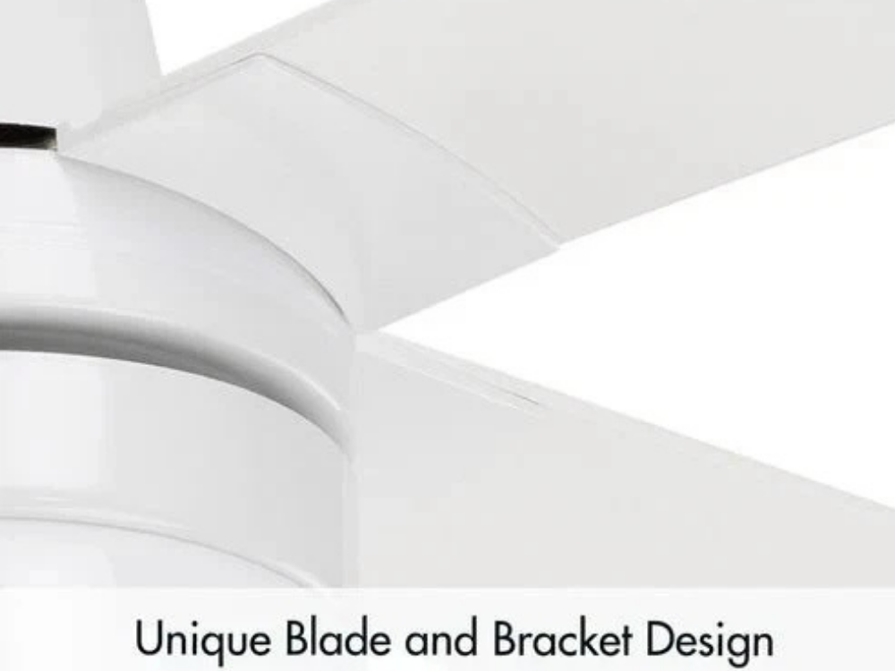 Arlec 120cm White Ceiling Fan with LED Light – 4 Blade, 240V