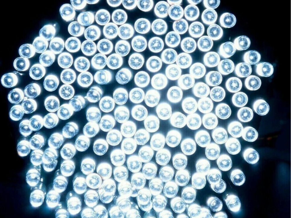 Lytworx 250 White LED Fairy Lights – 12.4m Christmas String Decoration