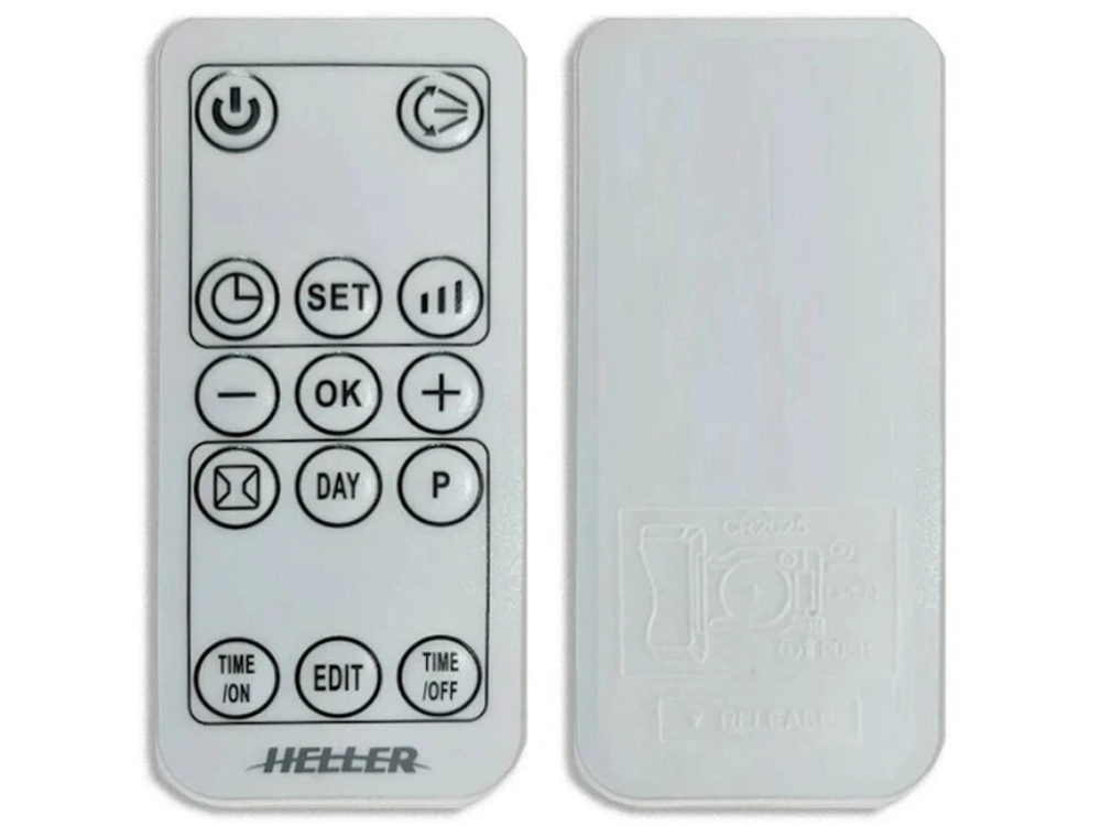 Heller 2000W Wall Mounted Ceramic Heater – Remote Control, Portable