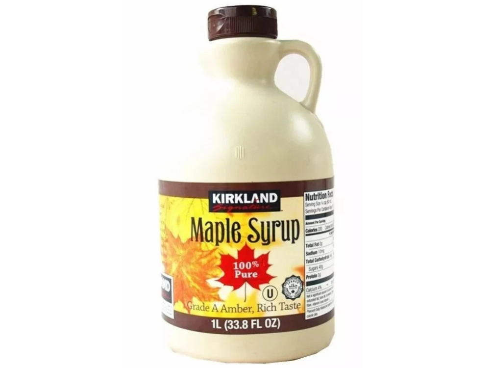 Kirkland Maple Syrup 1L – Grade A, 100% Pure, Amber Rich Flavor