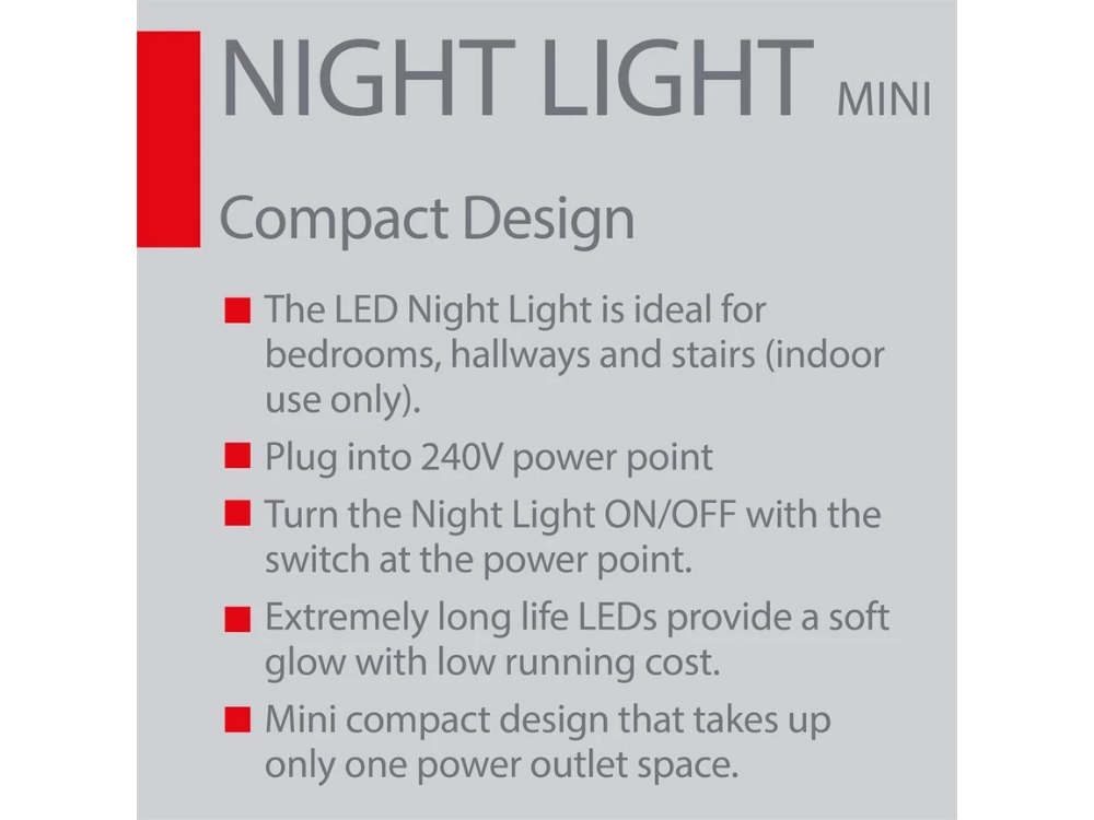 Arlec LED Nightlight – Bedroom, Hallway, Stairs