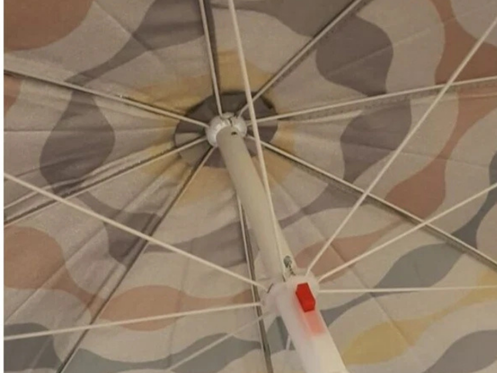 Marquee 2m Beach Umbrella - Portable Sun Shade, Wave Pattern