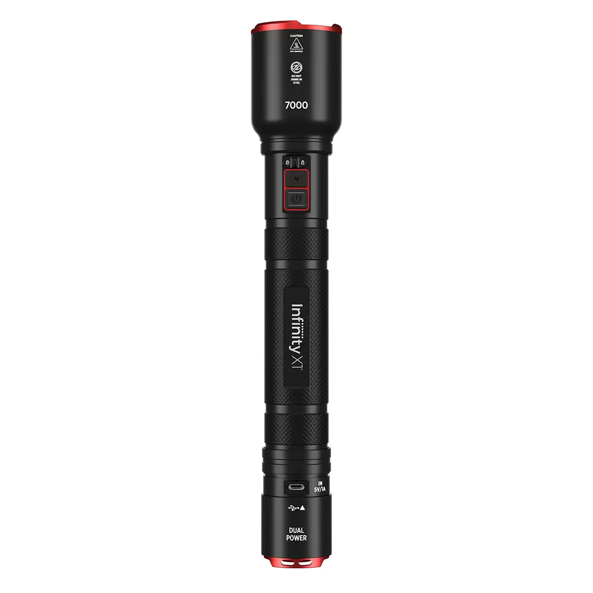 Infinity X1 7000 Lumen Dual Power Rechargeable Flashlight 1806405