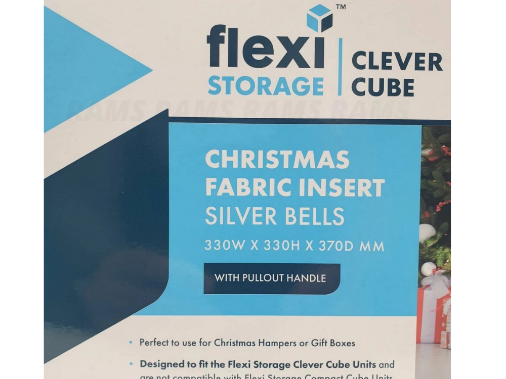 Flexi Canvas Storage Cube – Clothes, Toys & Books Organiser Bin, Portable