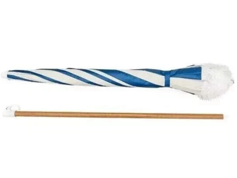 Marquee Tassel Beach Umbrella – Portable Sun Shade