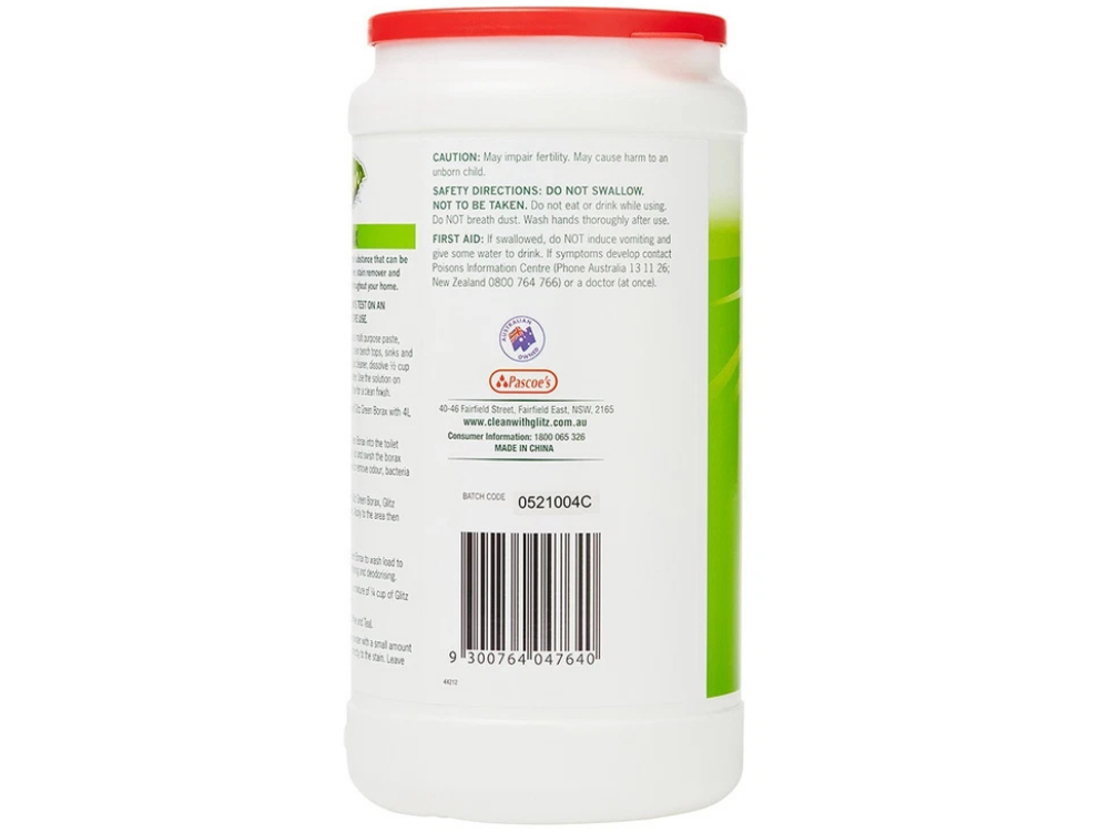Glitz Borax 1kg Green – Multi-Purpose Cleaner & Pest Control