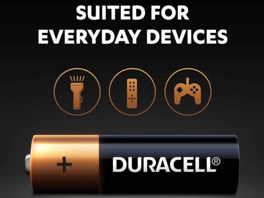 Duracell 20-Pack AA Coppertop Alkaline Batteries Genuine Long Lasting