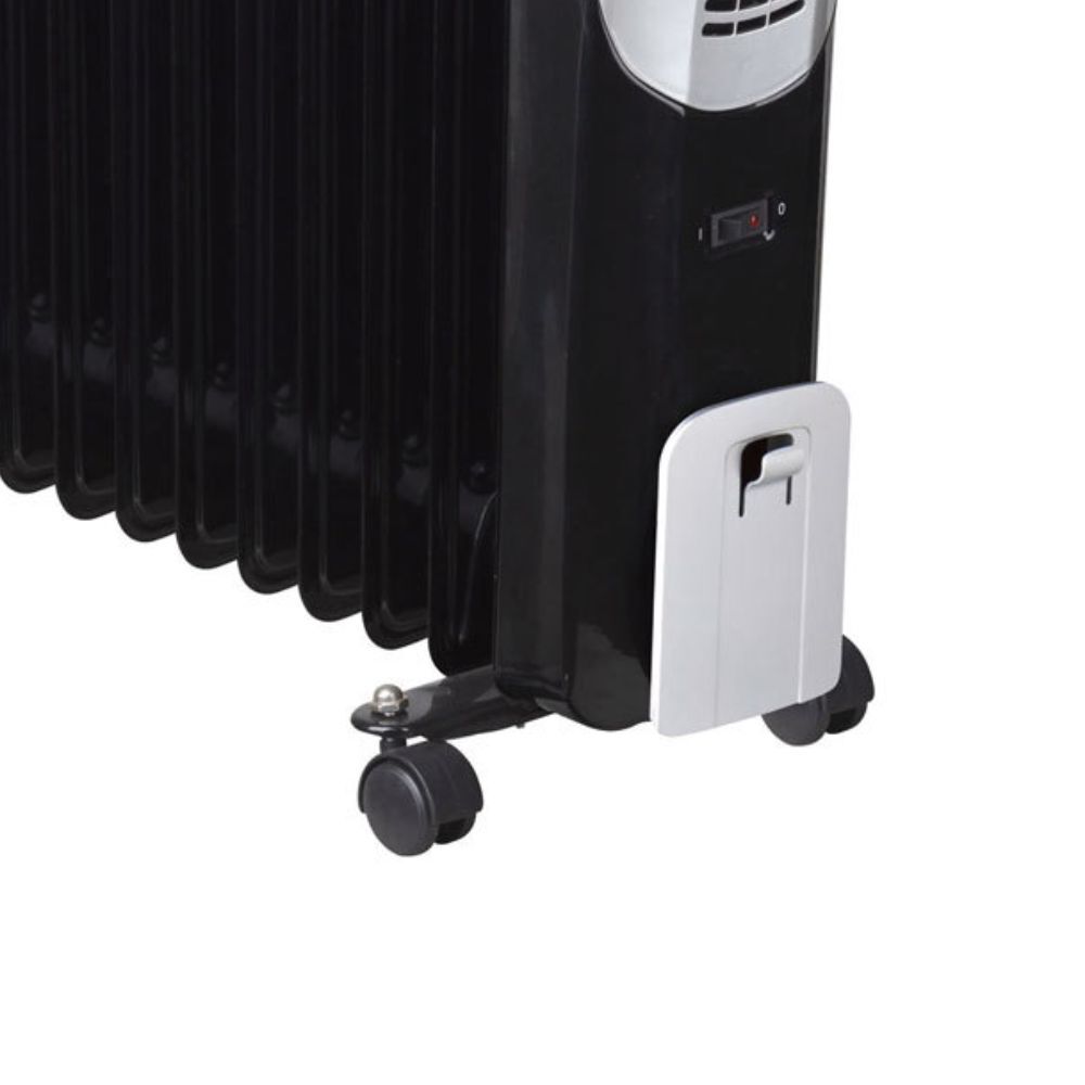Heller 2400W Electric LCD Display 11 Fin Portable Floor Column Heater with WiFi