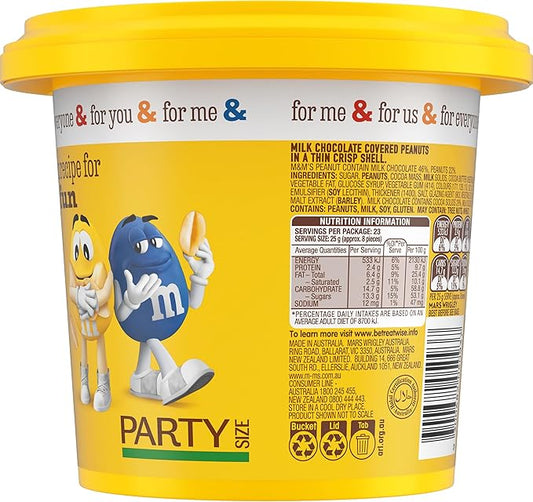 M&M's Peanut Chocolate Party Bucket 575g