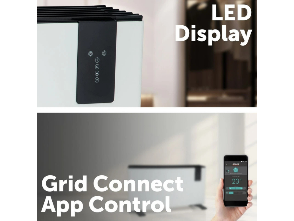 ARLEC 2400W Wi-Fi Convection Heater – Smart Remote & Wall Mount