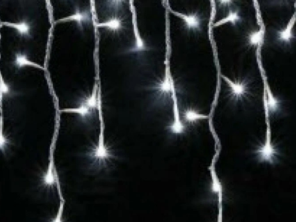 Lytworx 23.9m Solar String Lights – 1200 White LED Icicle Lights