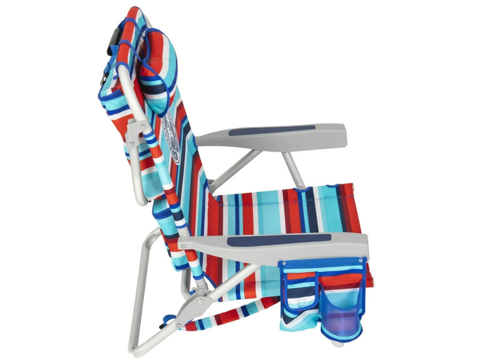 2x Tommy Bahama Backpack Cooler Chairs with Storage Pockets