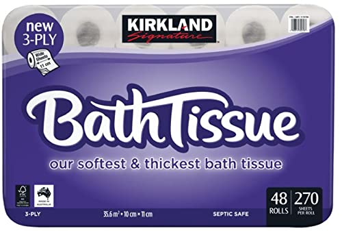 Kirkland Signature 3 Ply Bath Tissue 48 x 270 Sheets