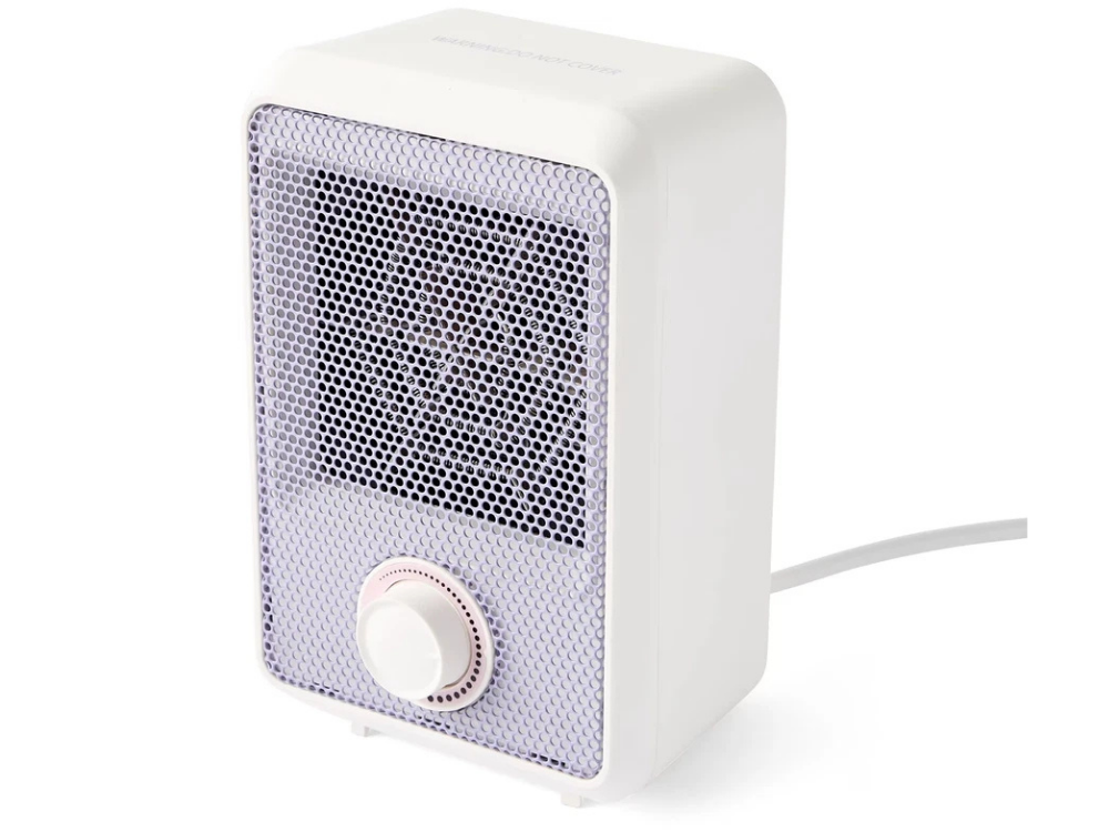 600W Mini Electric Desk Heater – Portable Small Room Heater, Purple