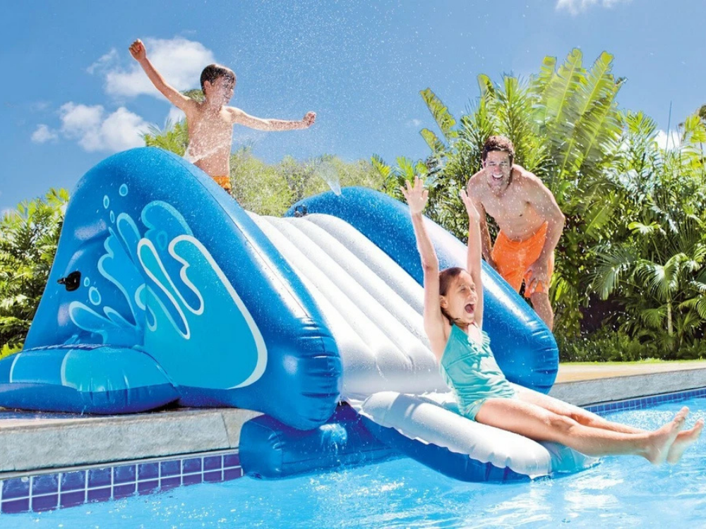 Intex Kool Splash Inflatable Water Slide – Kids Outdoor Pool Fun