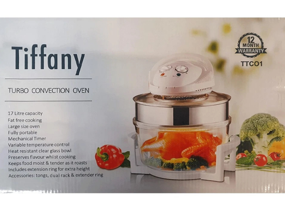 Tiffany Electric Convection Oven 17L – Fat-Free Roaster