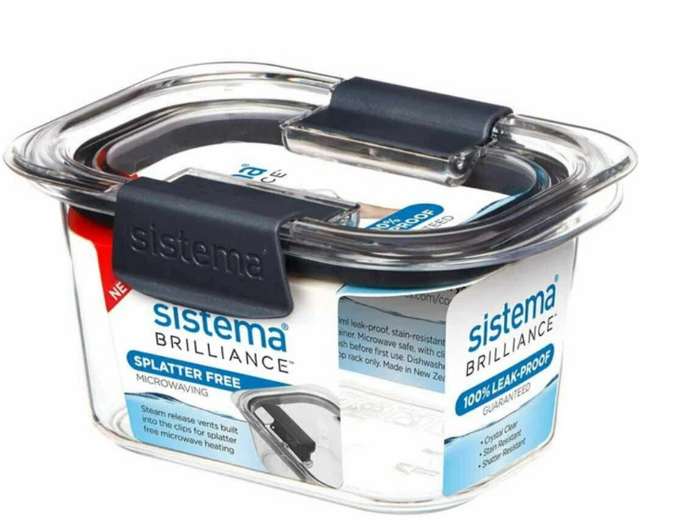 Sistema Brilliance 14-Piece Leakproof Food Storage Container Set – Lunchbox Gift Box